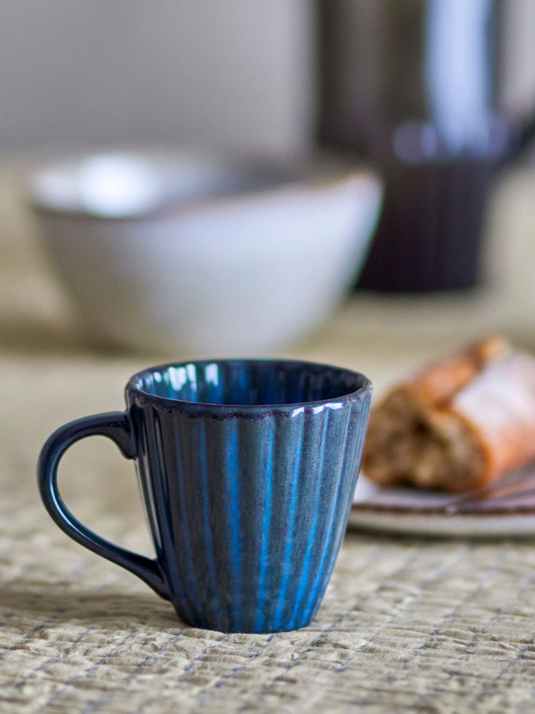 Tasses et mugs - Latina Mug, Blue, Grès - BLOOMINGVILLE