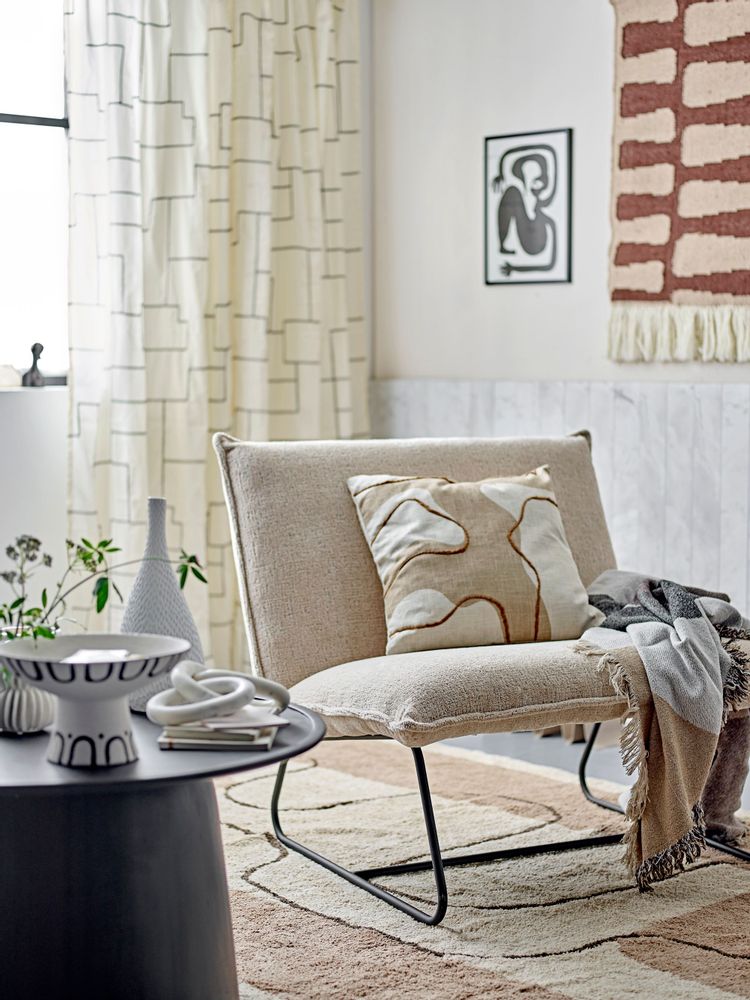 Chaises longues - Cape Chaise de salon, Nature, Polyester Recyclé - BLOOMINGVILLE