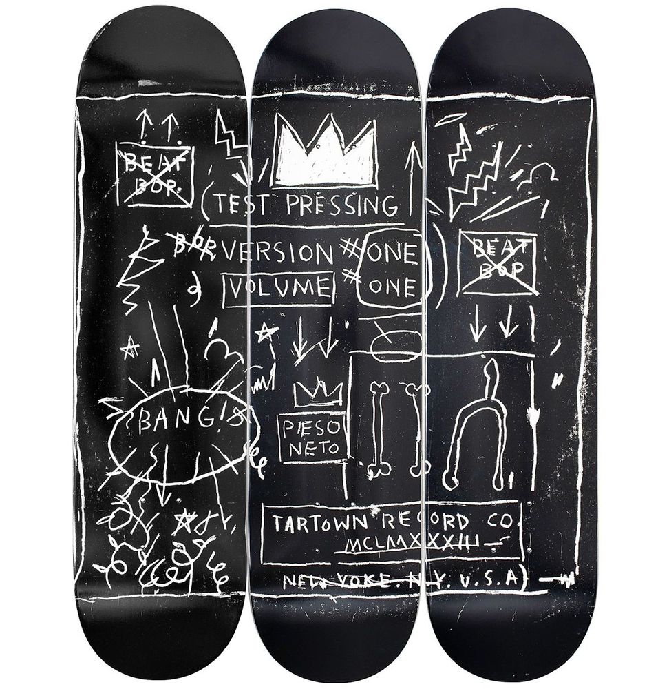 Design objects - Jean-Michel Basquiat BEAT BOP Triptych Skate Decks (Set of 3) - ROME PAYS OFF