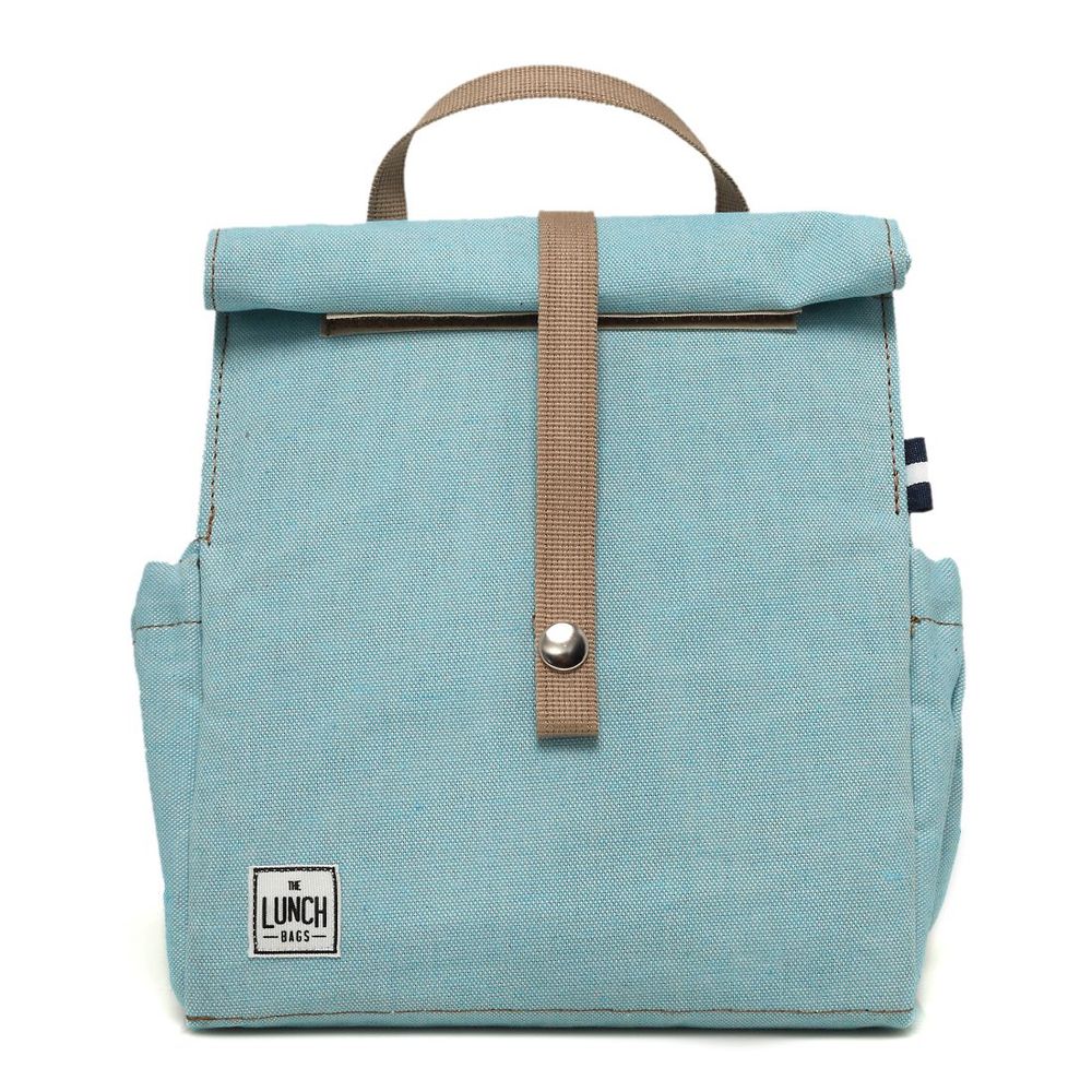 Gifts - Lunchbag Aqua with Beige Straps - THE LUNCHBAGS