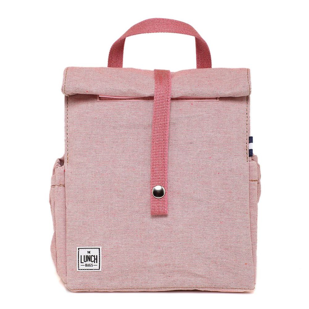 Cadeaux - Sac Isotherme à Repas Rose avec poignées roses - THE LUNCHBAGS