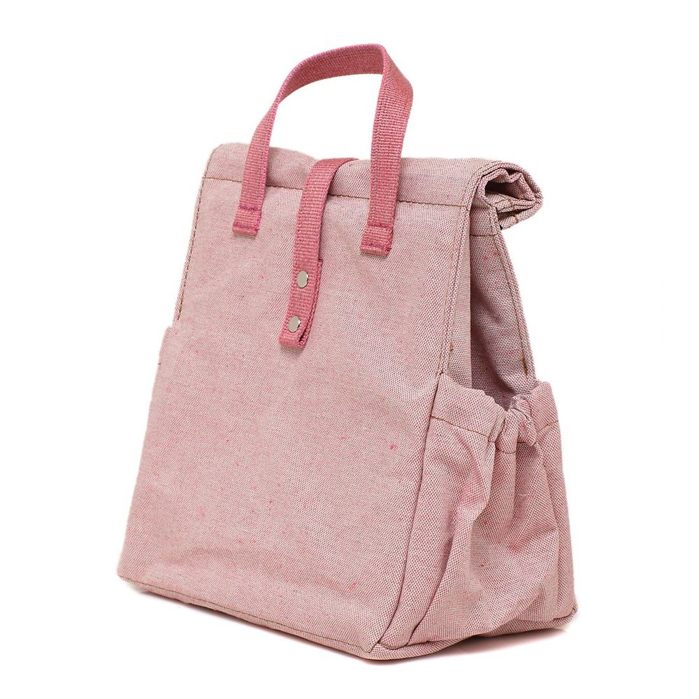 Cadeaux - Sac Isotherme à Repas Rose avec poignées roses - THE LUNCHBAGS