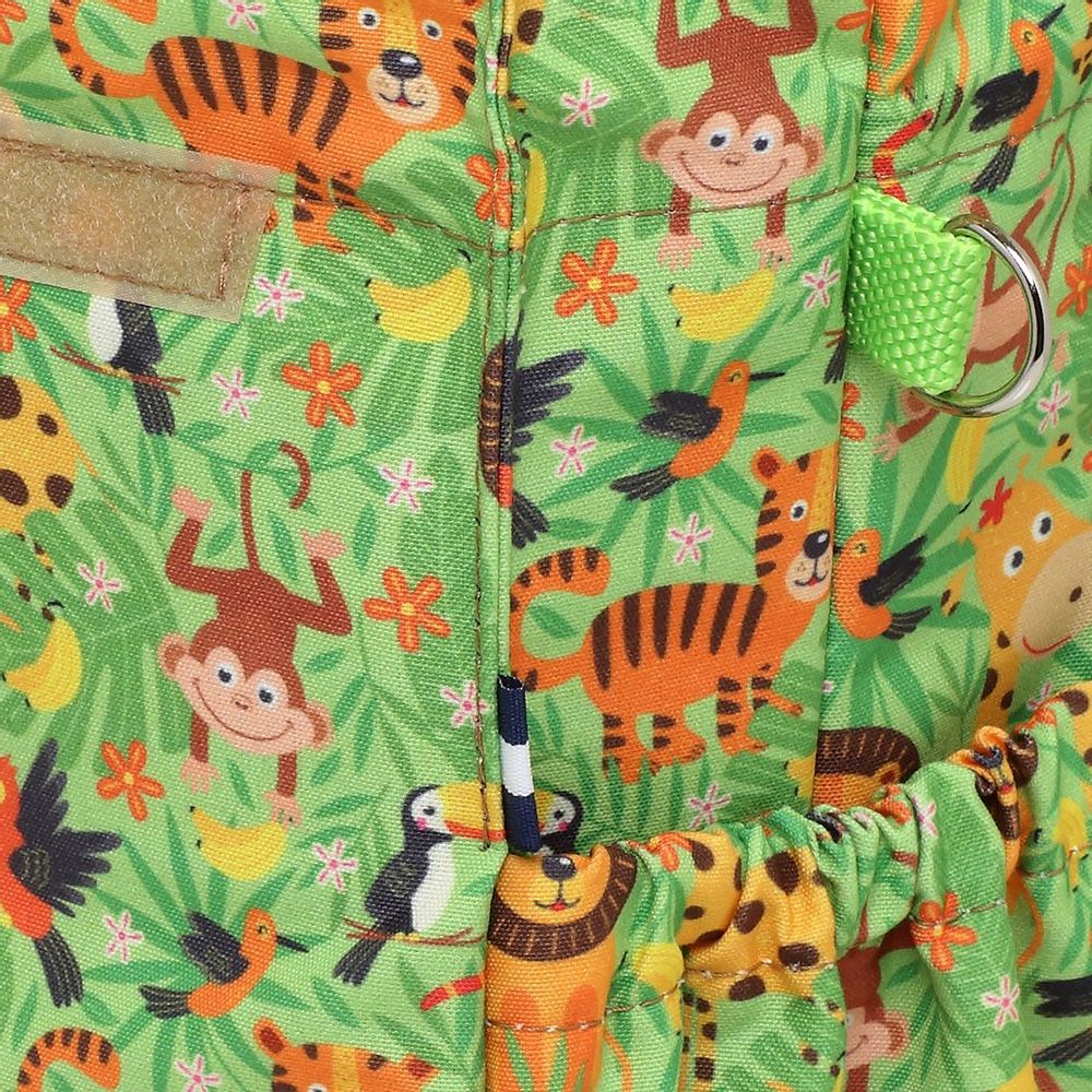 Children's mealtime - Lunchbag Jungle with Lime Strap - THE LUNCHBAGS
