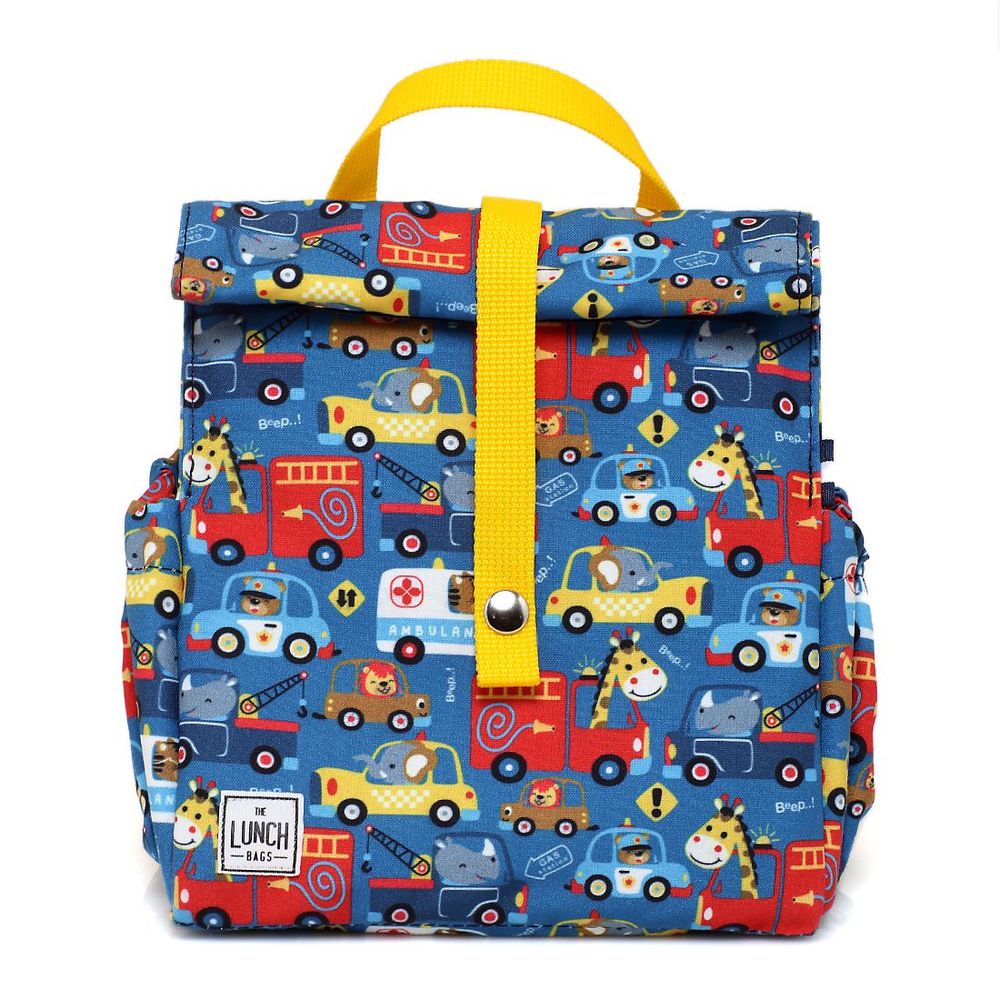 Cadeaux - Sac Isotherme à Repas Voitures à poignées jaunes - THE LUNCHBAGS