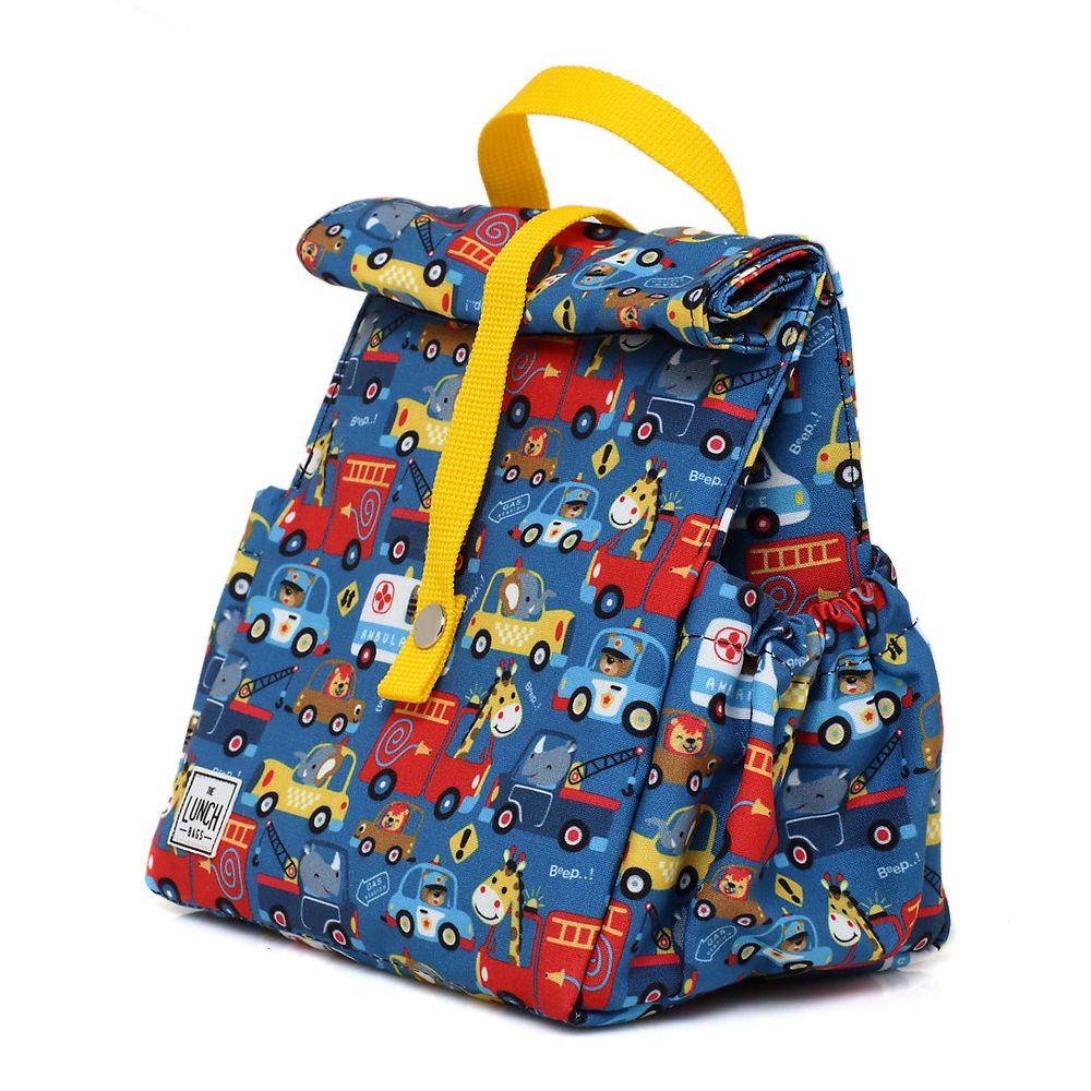 Cadeaux - Sac Isotherme à Repas Voitures à poignées jaunes - THE LUNCHBAGS