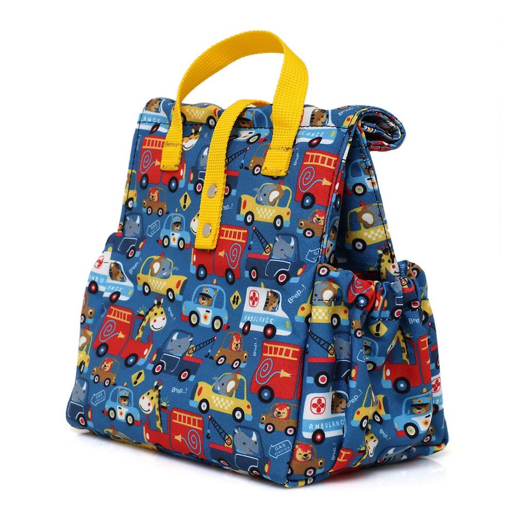 Cadeaux - Sac Isotherme à Repas Voitures à poignées jaunes - THE LUNCHBAGS