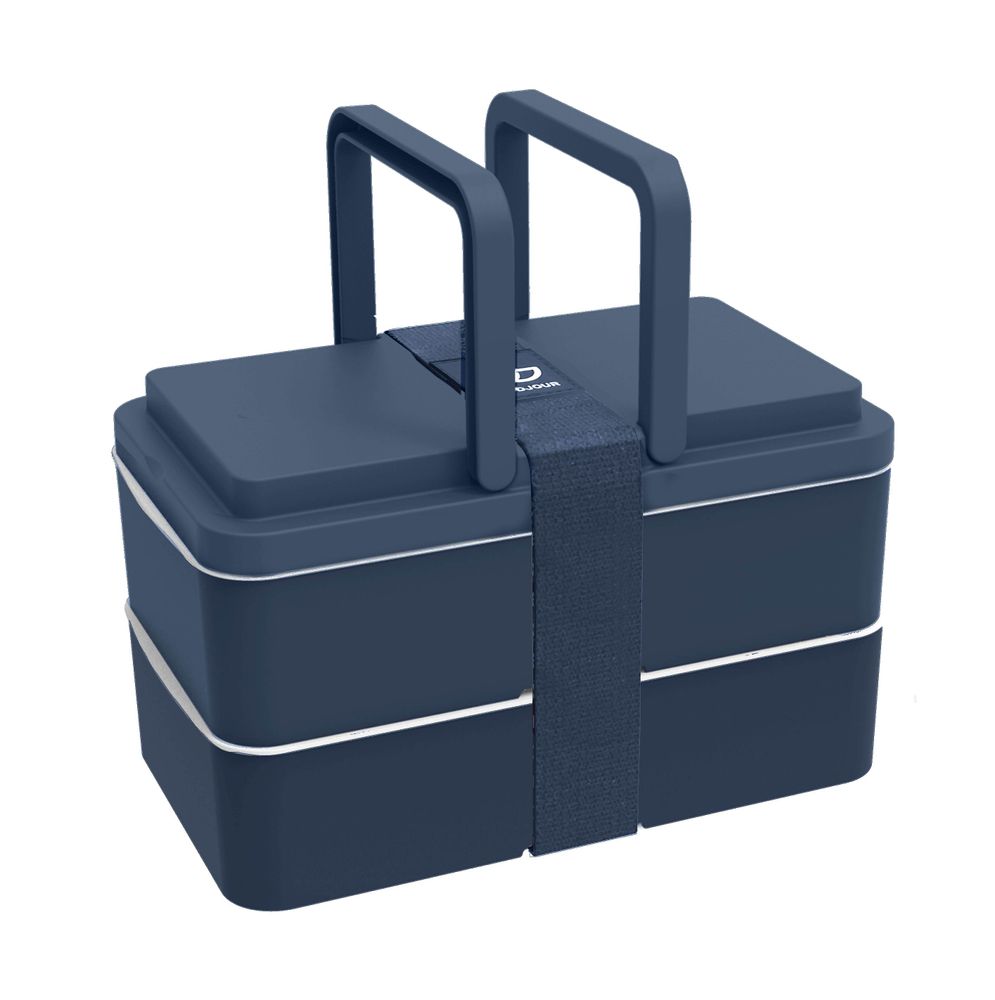 Kitchen utensils - LUNCH BOX WITH HANDLES 2 COMPARTMENTS- GOODJOUR - GOODJOUR