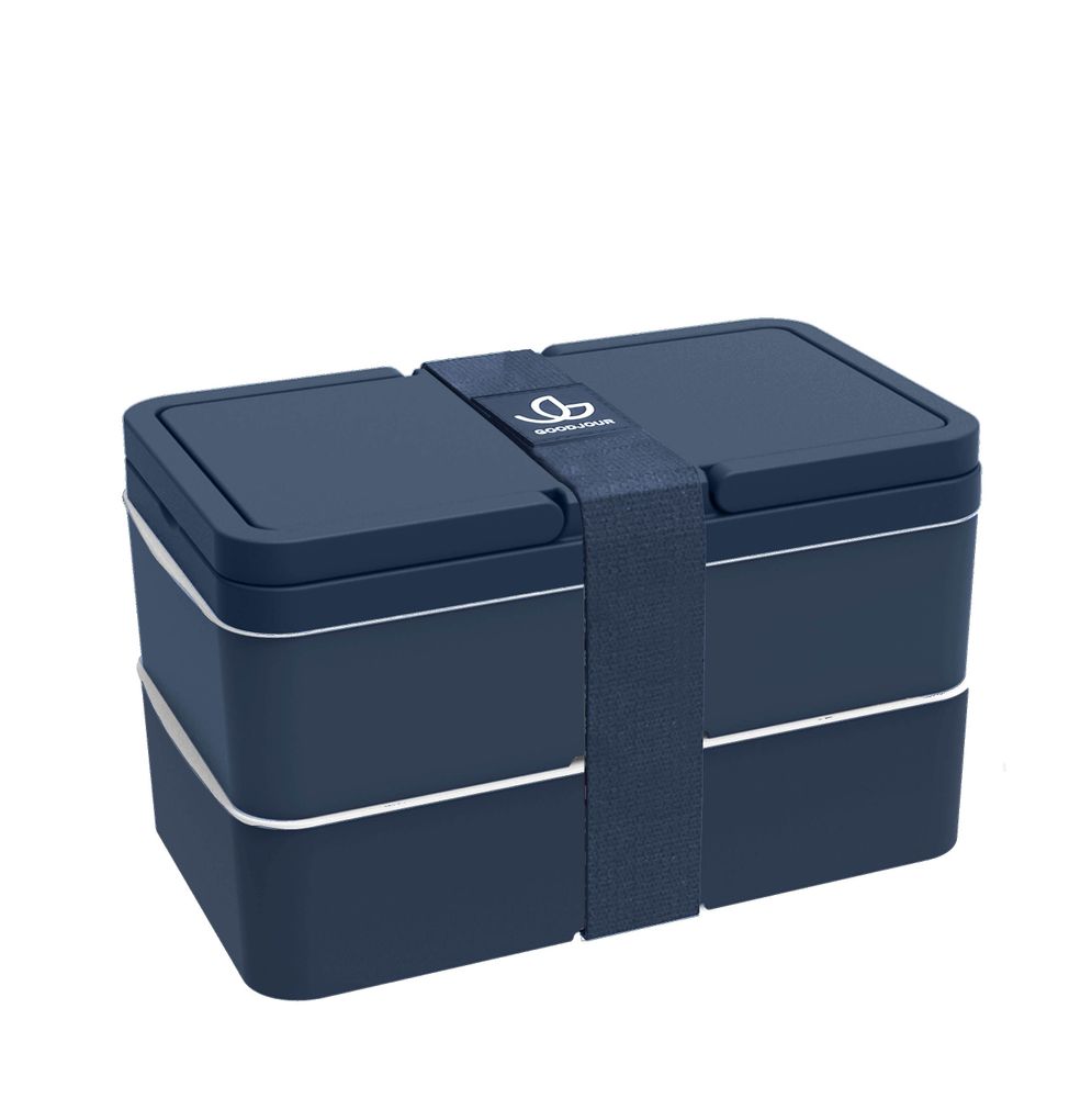 Kitchen utensils - LUNCH BOX WITH HANDLES 2 COMPARTMENTS- GOODJOUR - GOODJOUR