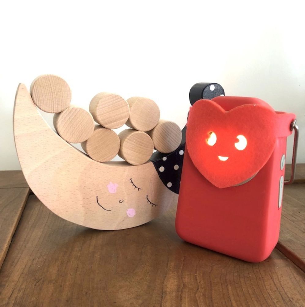 Wireless lamps - Box Nomadic lamp KIVALA - Red - MAISON POLOCHON