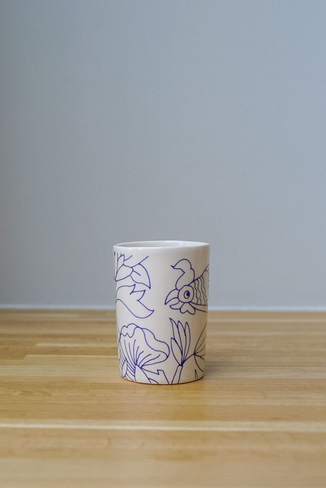 Mugs - Small Mug - Rouen decor - DES RÊVES FAÏENCERIE