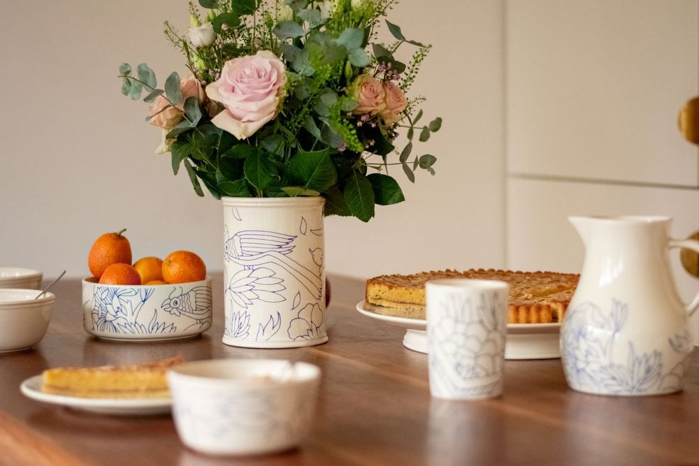 Mugs - Small Mug - Rouen decor - DES RÊVES FAÏENCERIE
