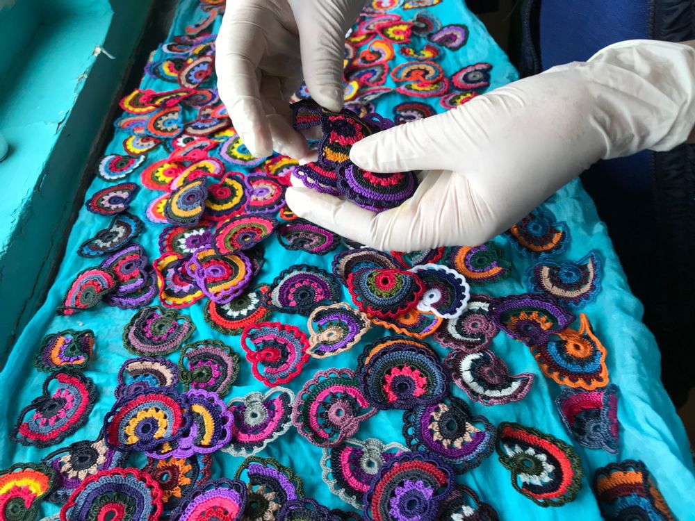 Bags and totes - Embroidered bags for women - TURQUOISE TASSEL
