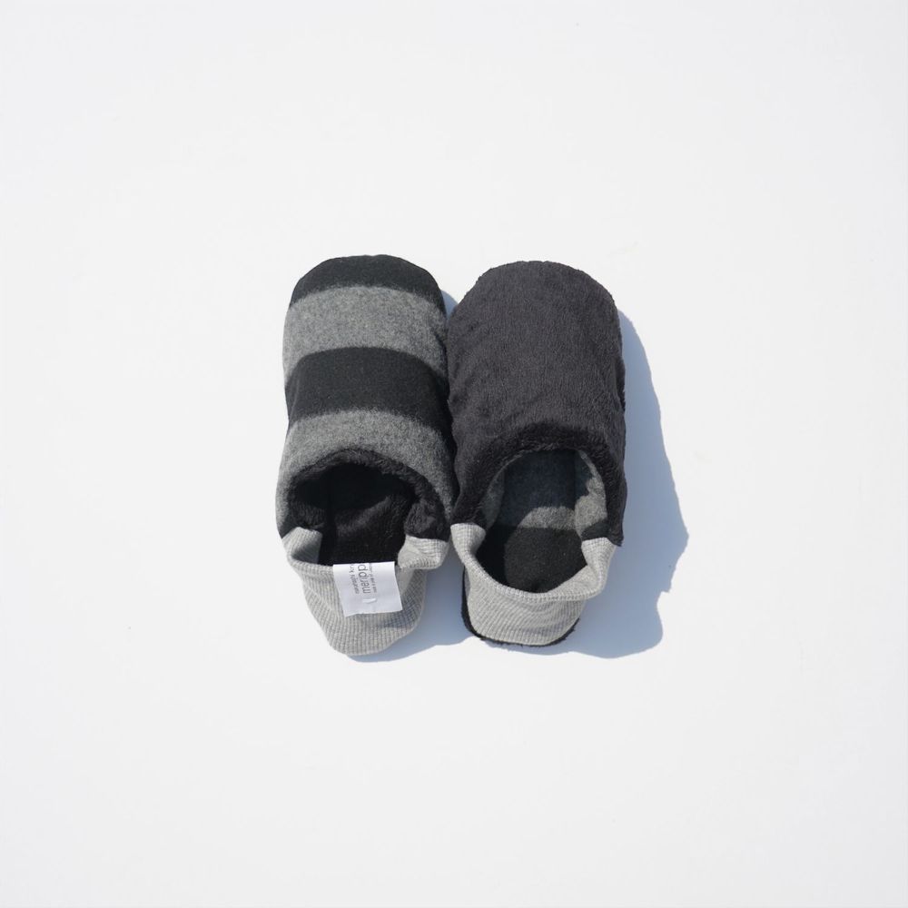 Chaussettes - Rayures en flanelle × Fourrure - MERIPPA