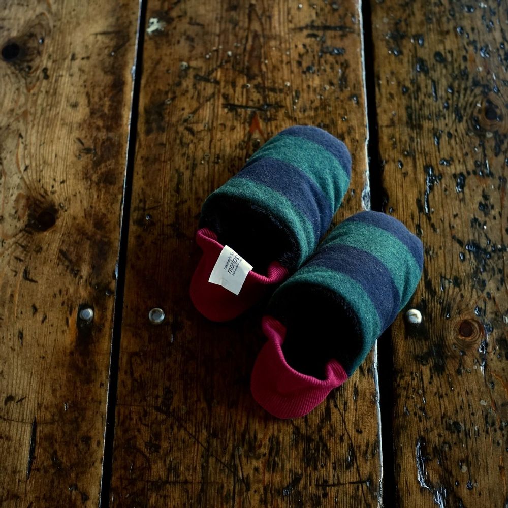 Chaussettes - Rayures en flanelle × Fourrure - MERIPPA