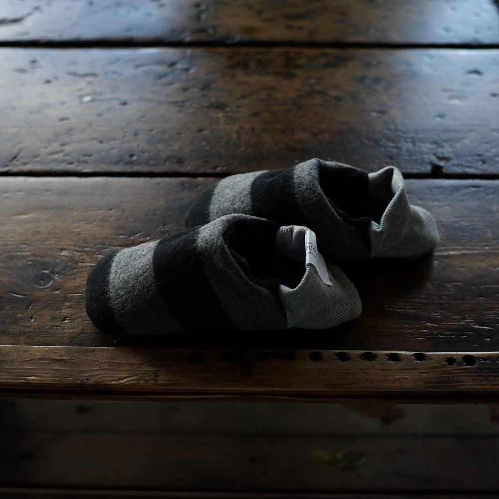 Chaussettes - Rayures en flanelle × Fourrure - MERIPPA