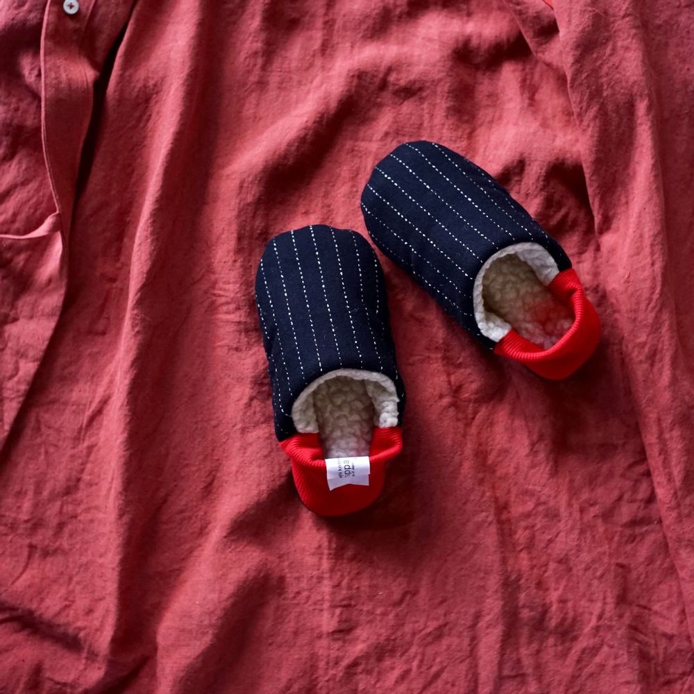 Homewear - Loop stripe × Woolly boa - MERIPPA