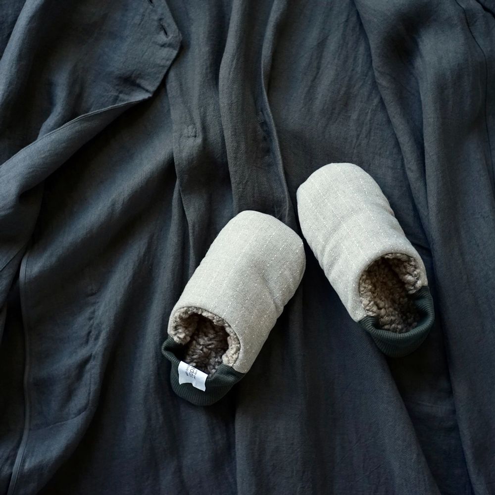 Homewear - Loop stripe × Woolly boa - MERIPPA