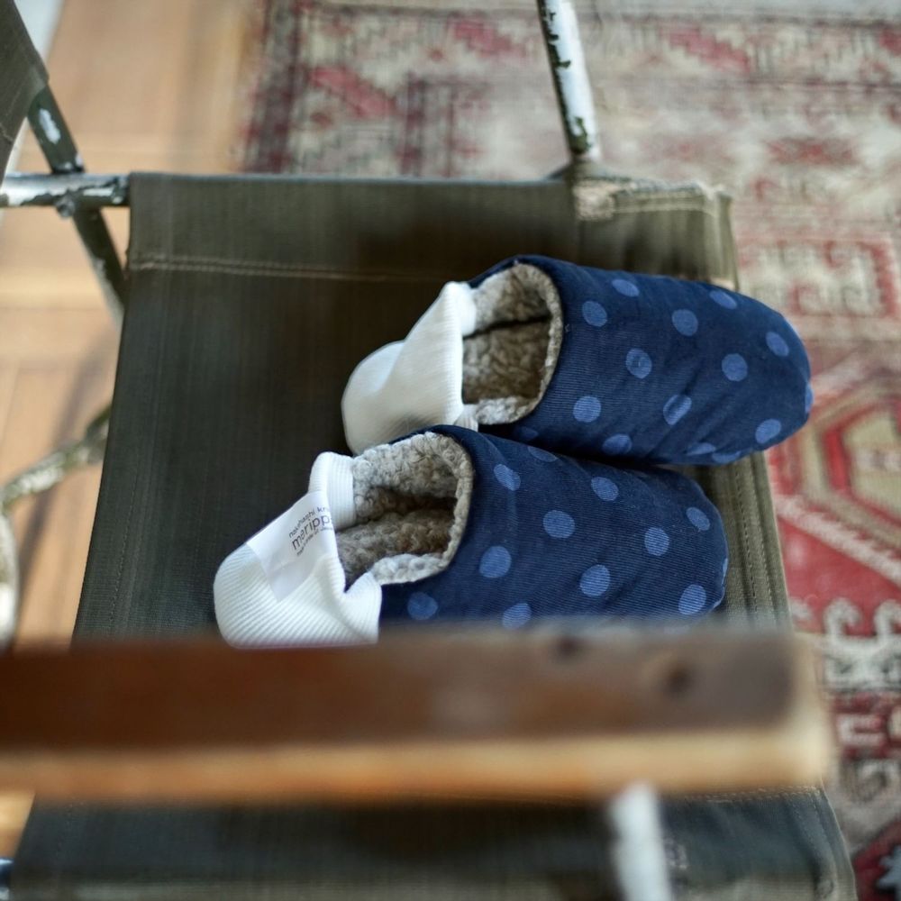 Homewear - Corduroy polka dots × Woolly boa - MERIPPA
