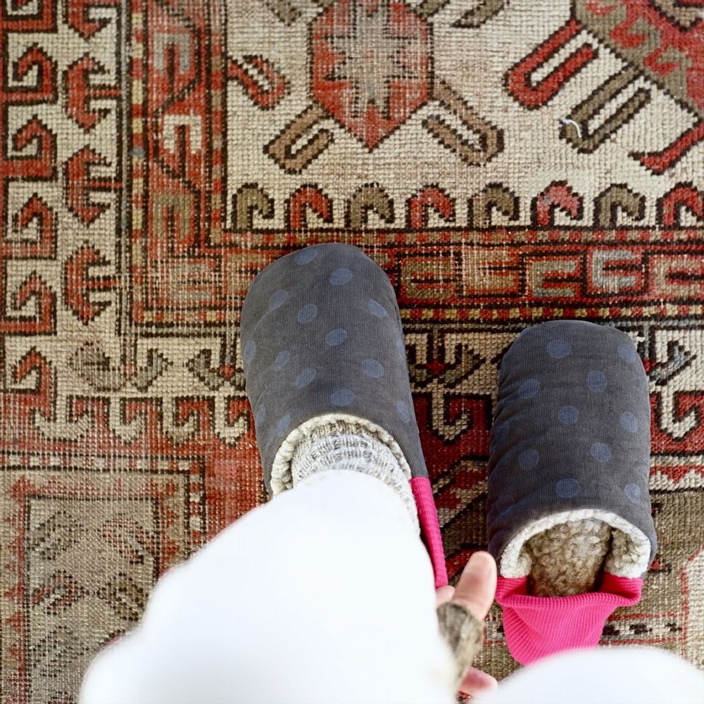 Homewear - Corduroy polka dots × Woolly boa - MERIPPA