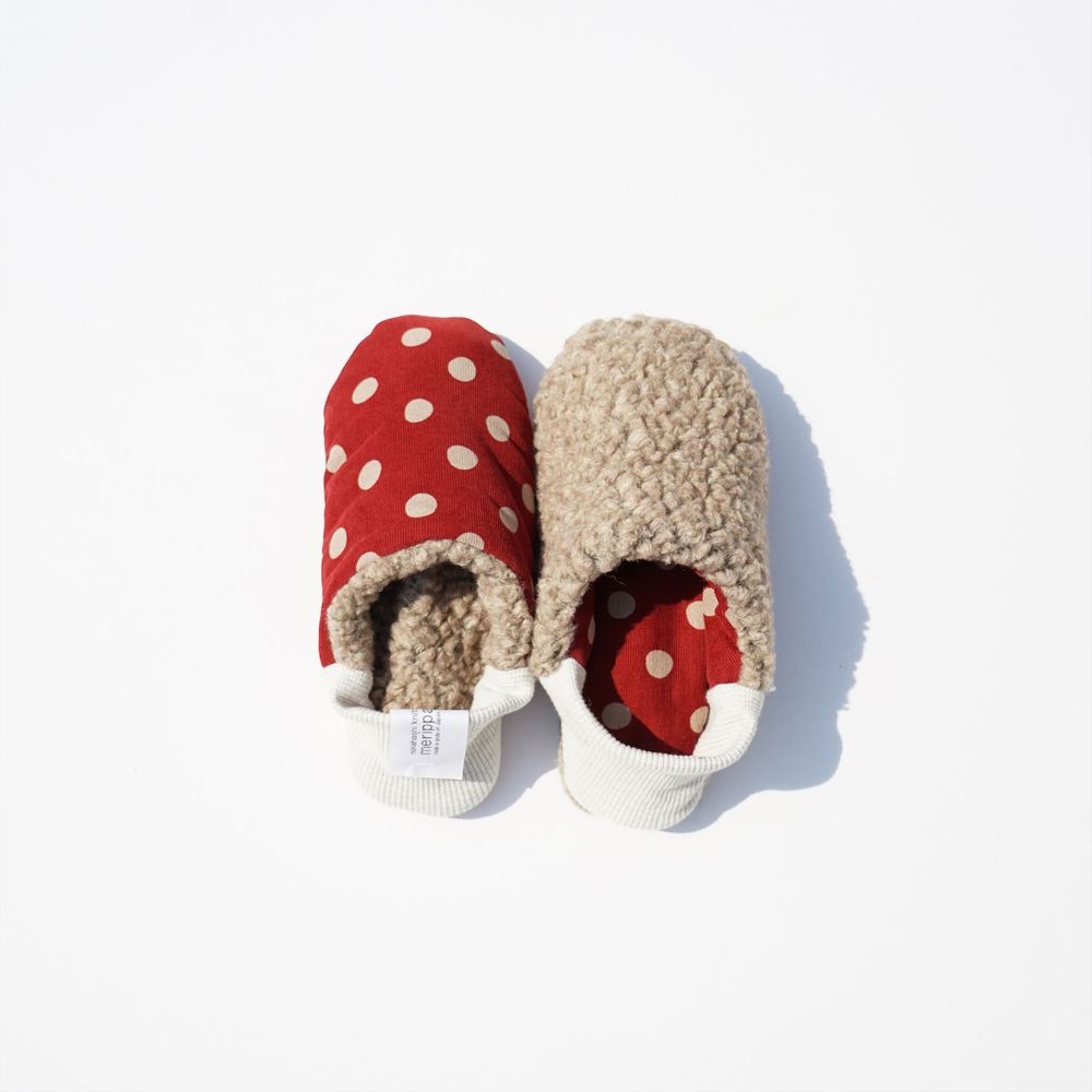 Homewear - Corduroy polka dots × Woolly boa - MERIPPA
