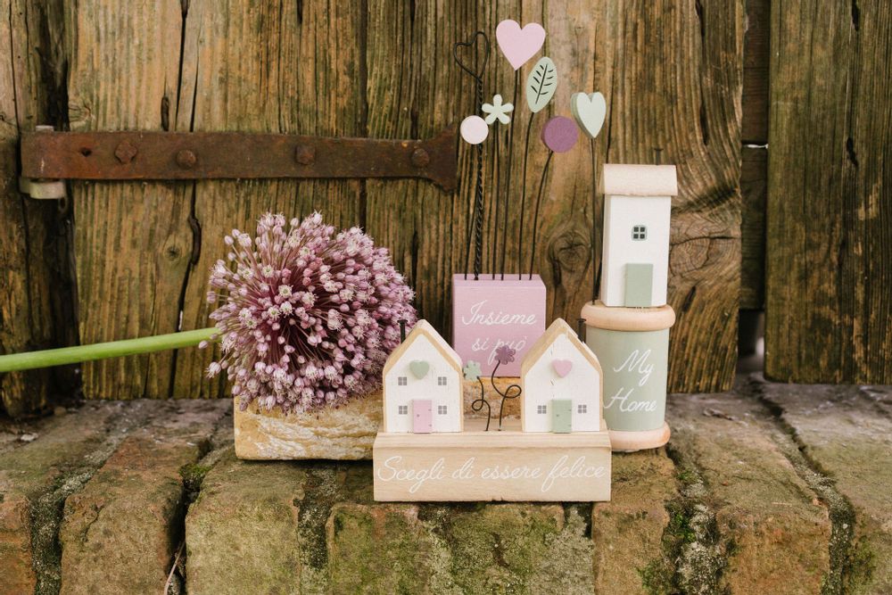Objets design - Décoration de maison en bois Collection "Wendy" - NUVOLE DI STOFFA