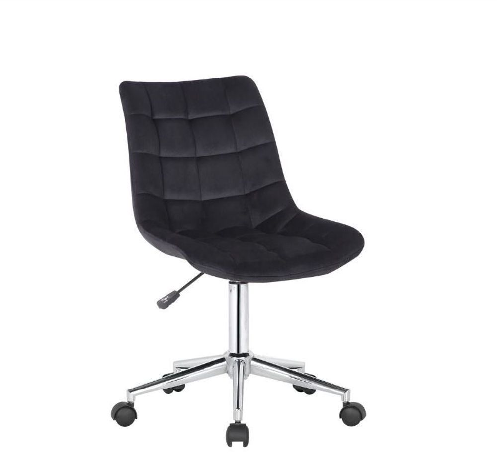 Chaises - Chaise de bureau Medford - velours et acier chromé - VIBORR