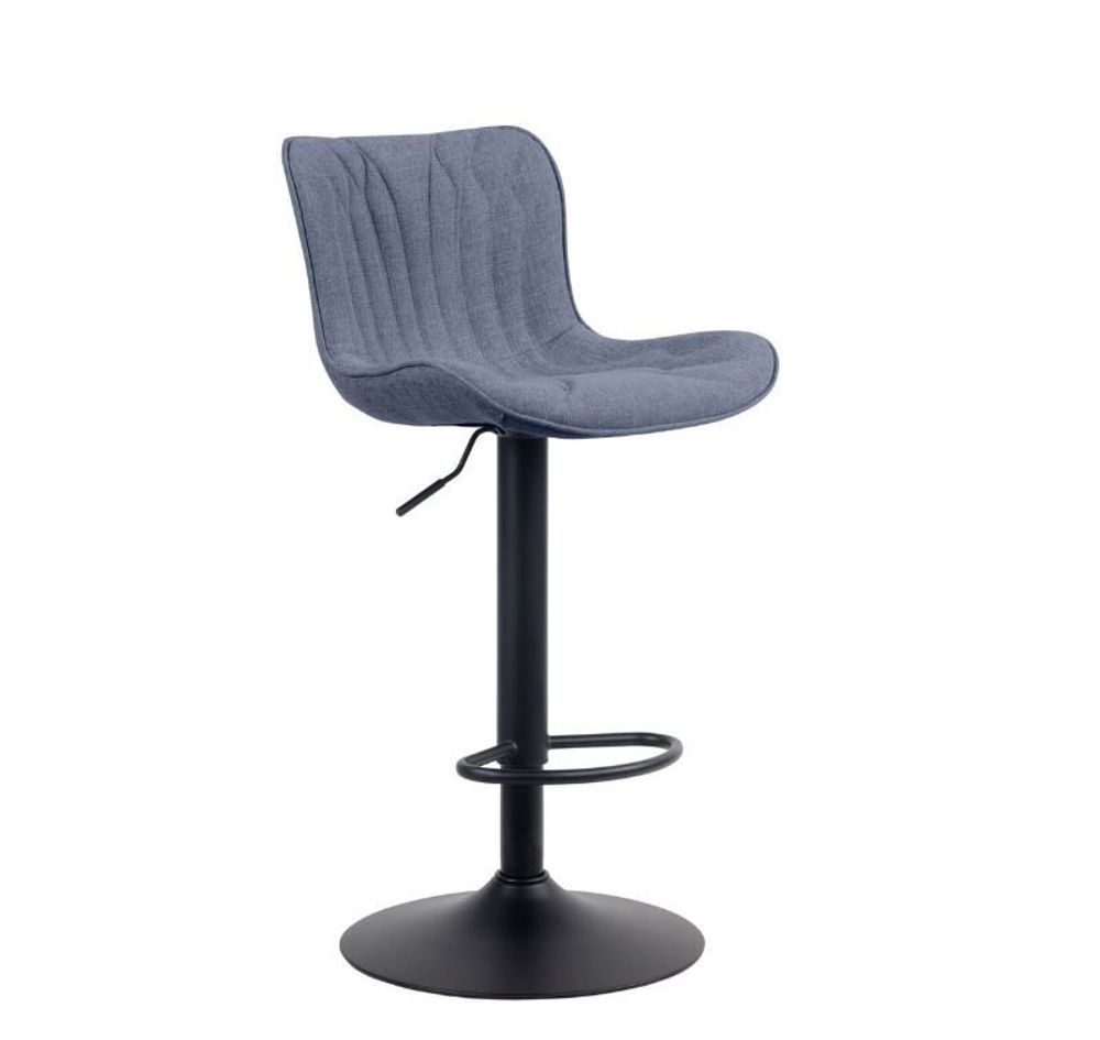Tabourets - Tabouret de bar Linus tissu - Bleu - VIBORR