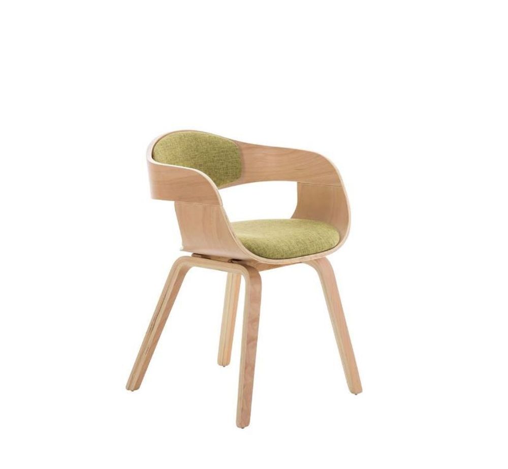 Kitchens furniture - Kingston Chair - Natural Wood/Light Green - VIBORR
