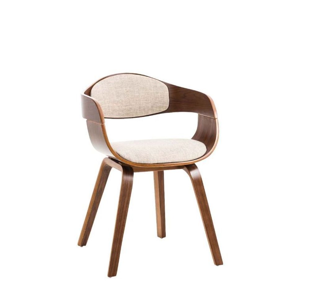 Kitchens furniture - Kingston Chair - Walnut and Fabric - VIBORR
