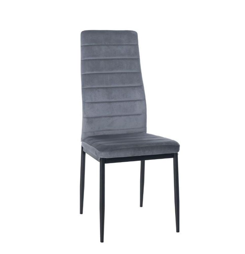 Chairs - Mayfair Velvet Chair - Light Gray - VIBORR