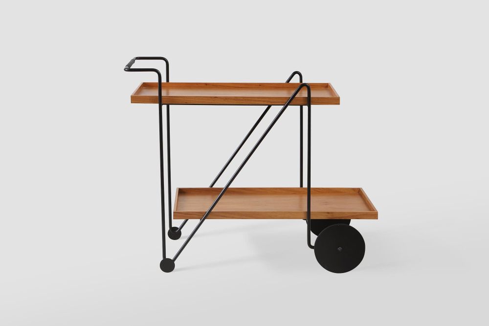 Chariots - "JORGE" CHARIOT BAR / BUFFET À BOISSONS - ALESSANDRA DELGADO DESIGN