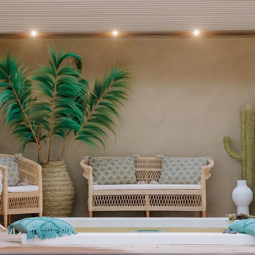 Sofas - Natural rattan bench - ILIOS - HYDILE