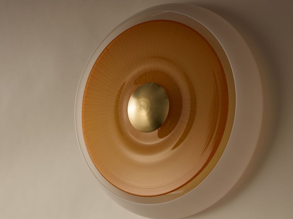 Art glass - Iris wall lamp - ATELIER STOKOWSKI