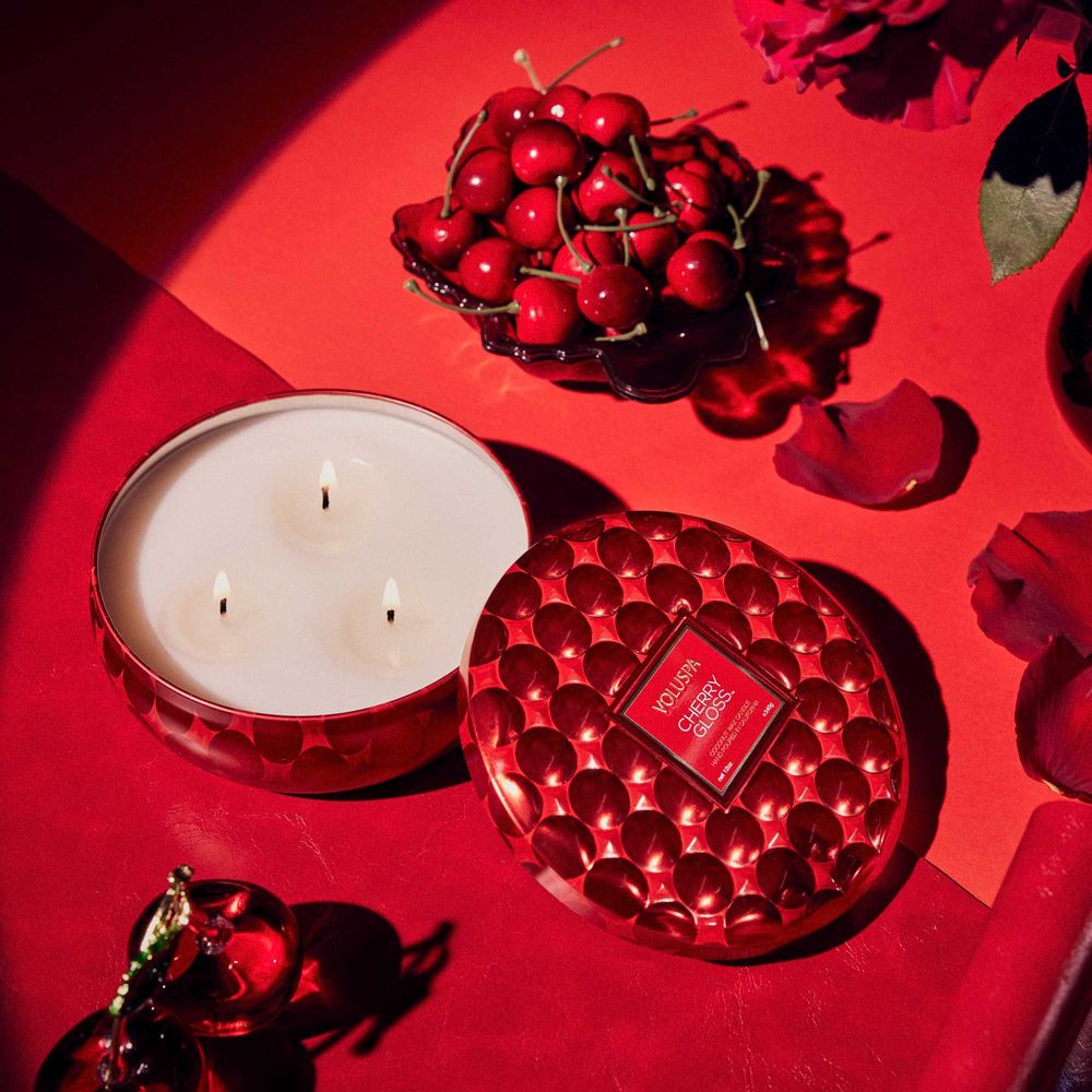 Cadeaux - Boîte de 3 W Cherry Gloss - Bougie - VOLUSPA
