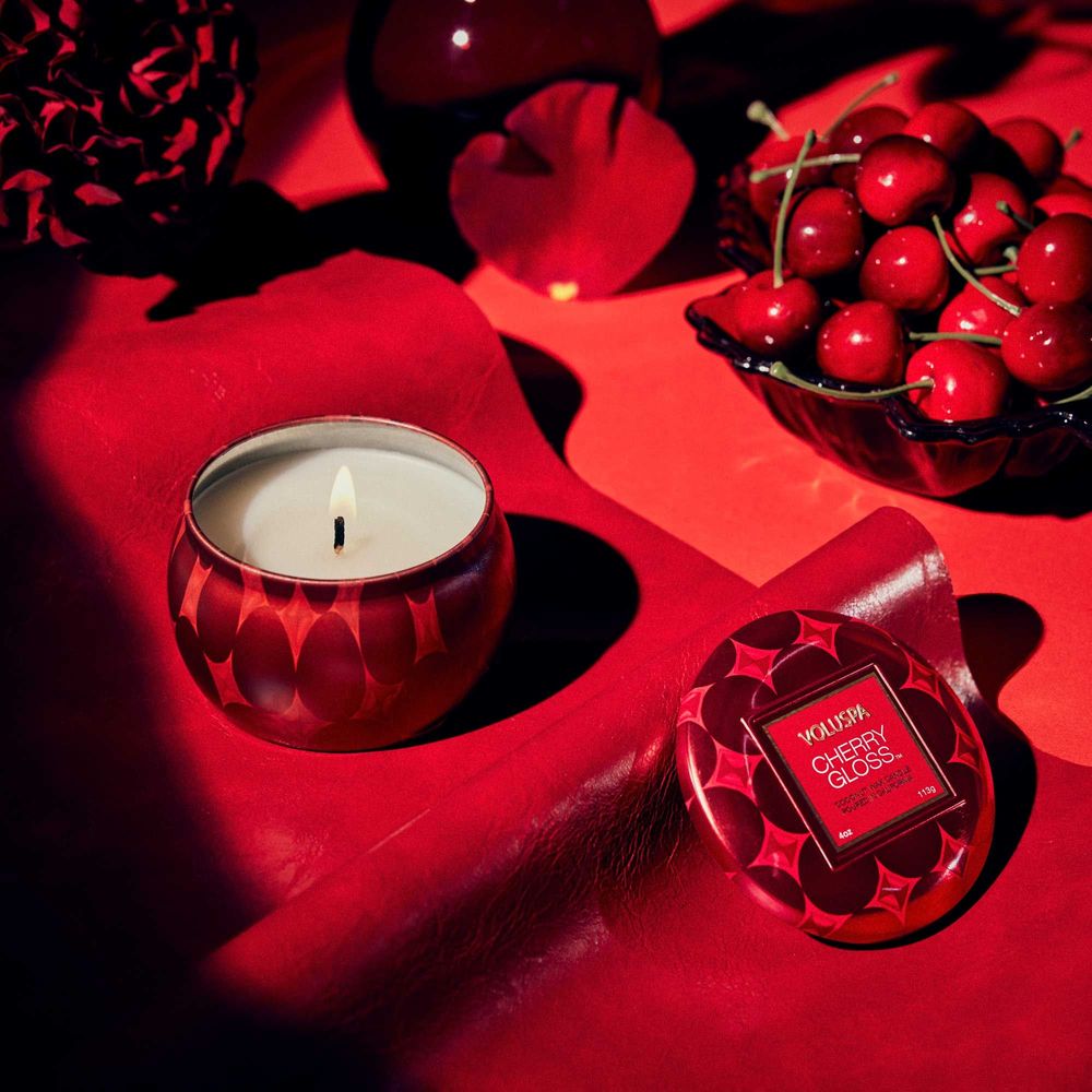 Candles - Cherry Gloss Mini Tin - VOLUSPA