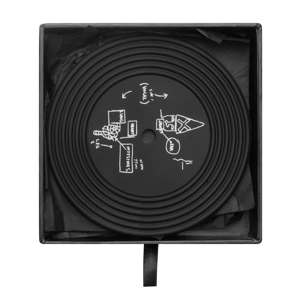Cadeaux - Sous-verres BEAT BOP de Jean-Michel Basquiat (Ensemble de 4) - ROME PAYS OFF