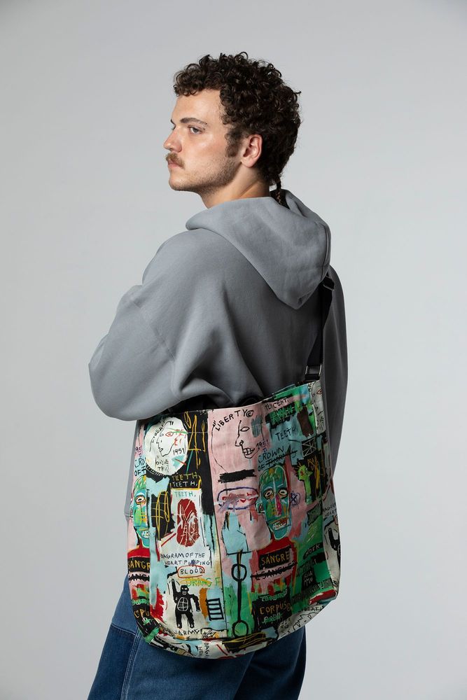 Sacs et cabas - Sac à bandoulière Jean-Michel Basquiat EN ITALIEN - ROME PAYS OFF