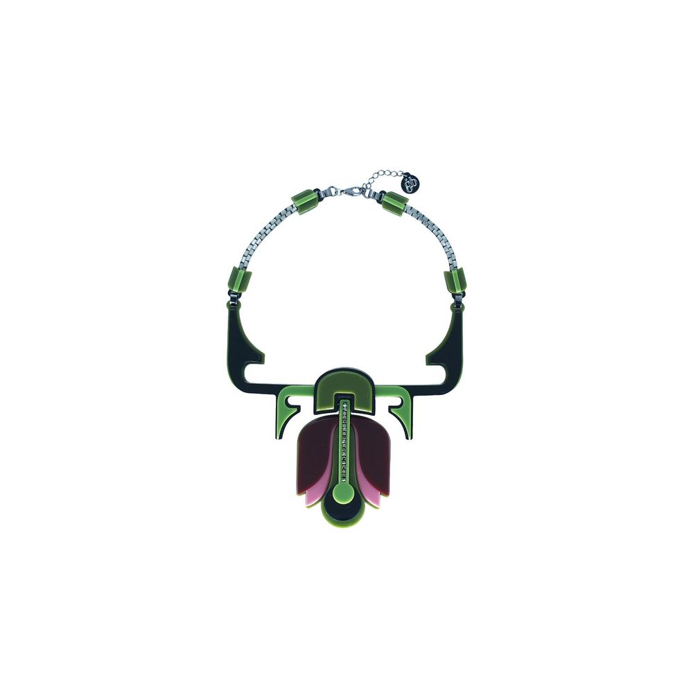 Bijoux - Collier Court Tulipe Vert - GISSA BICALHO