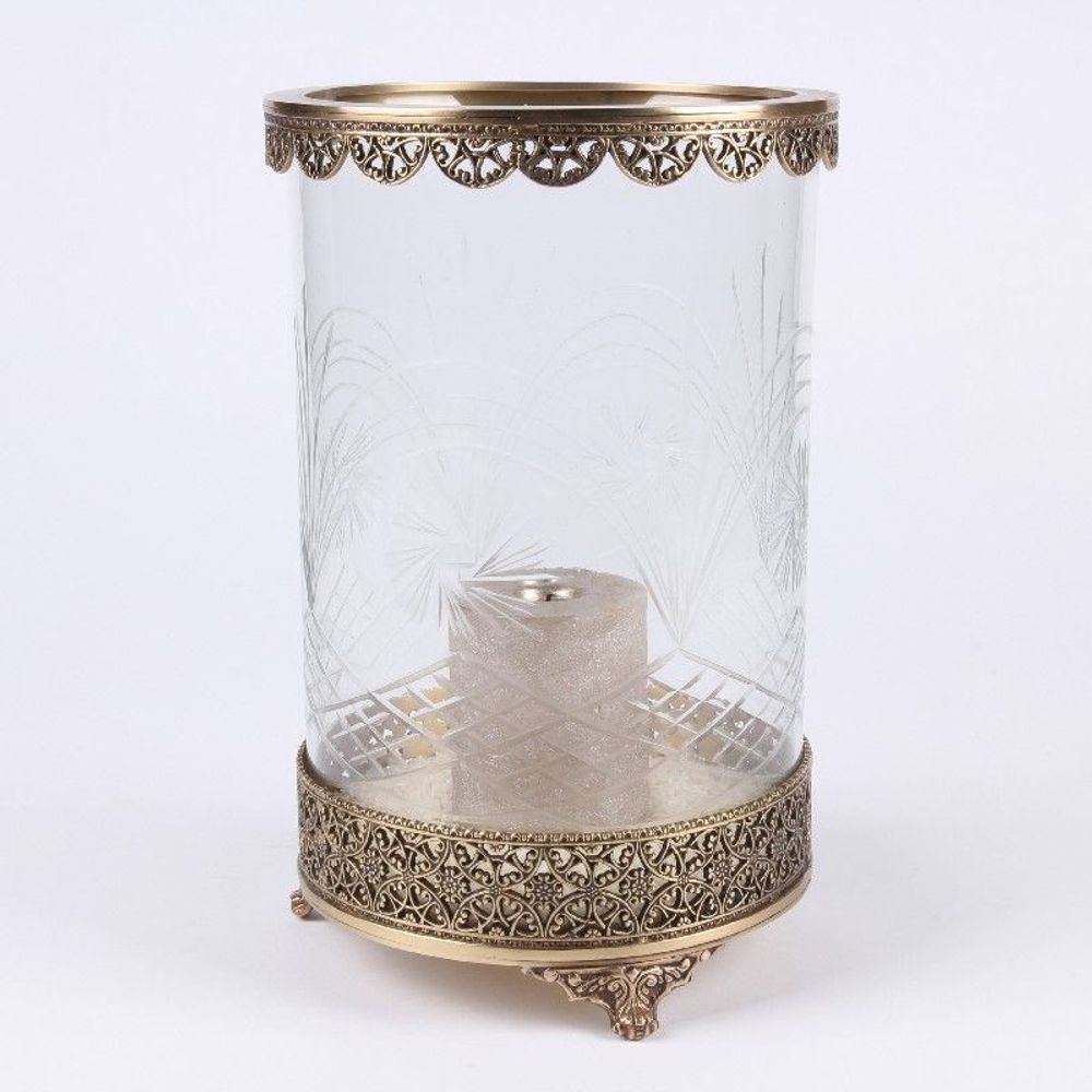 Objets de décoration - Hurricane en laiton 30 cm - BAROQUE COLLECTION - DUTCH STYLE
