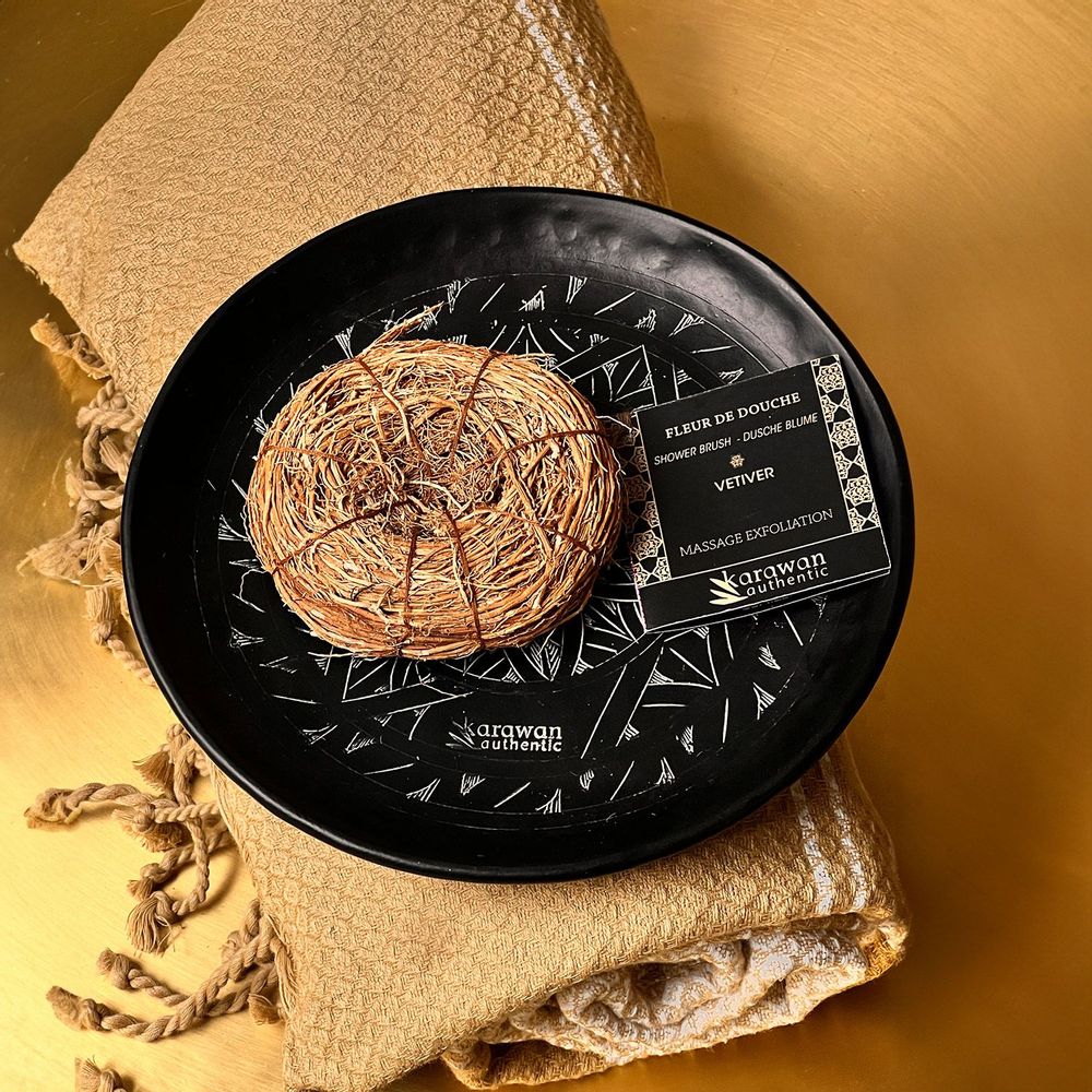 Objets de décoration - MINI COUPELLE EN LAITON NOIR GRAVÉ 'ARABESK' - KARAWAN AUTHENTIC