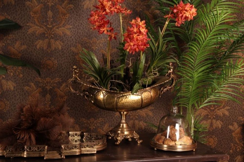 Decorative objects - Tray mirror brass 57 cm - BAROQUE COLLECTION - DUTCH STYLE