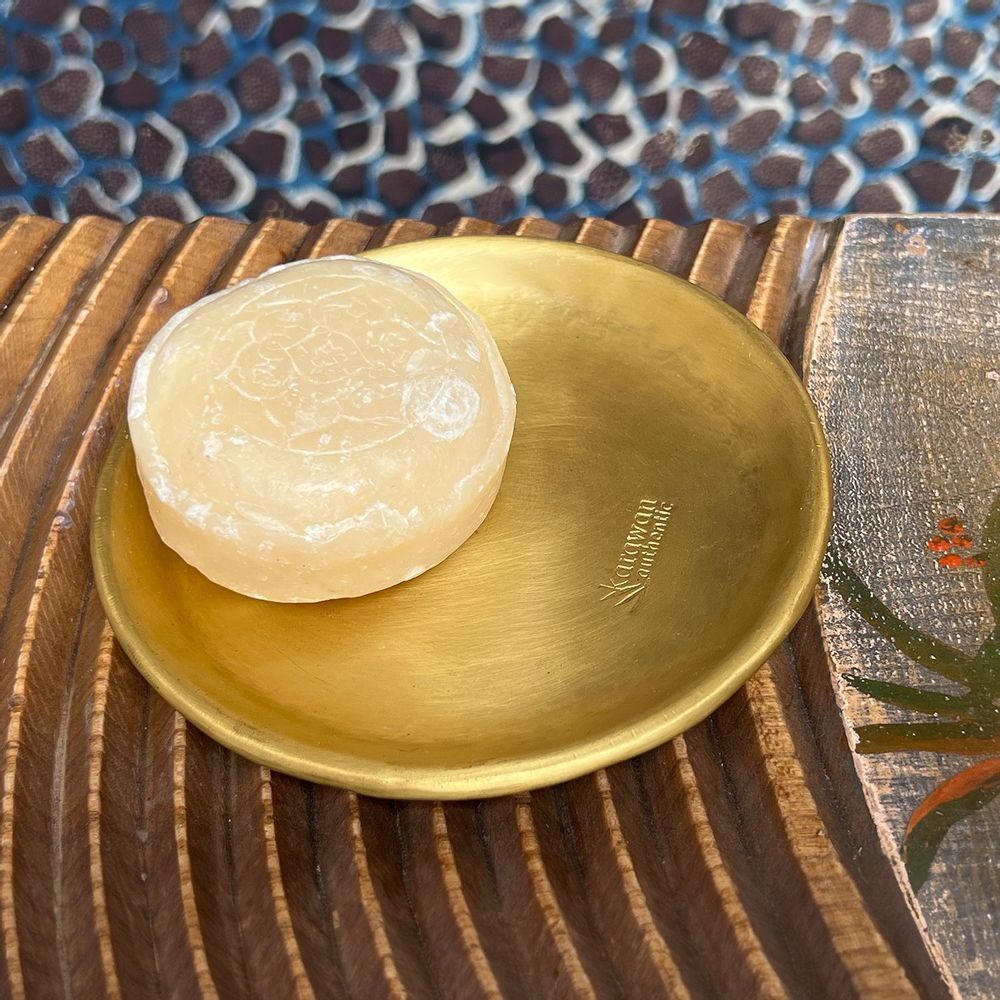 Decorative objects - 'MOON' MINI GOLD SMOOTH BRASS CUP - KARAWAN AUTHENTIC
