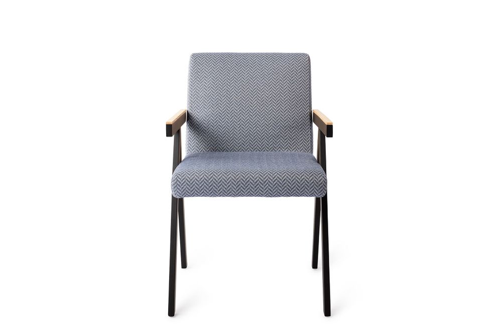 Chairs for hospitalities & contracts - Omuta Dining Chair - Royal Chevron - JESPER HOME