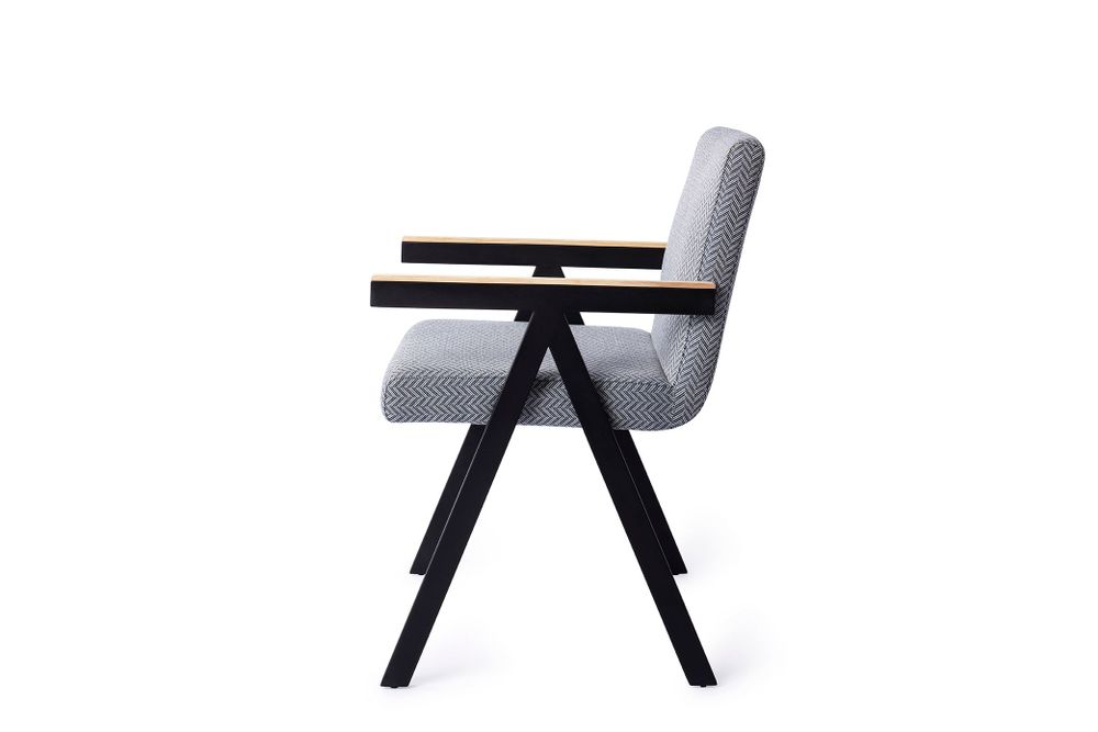 Chairs for hospitalities & contracts - Omuta Dining Chair - Royal Chevron - JESPER HOME