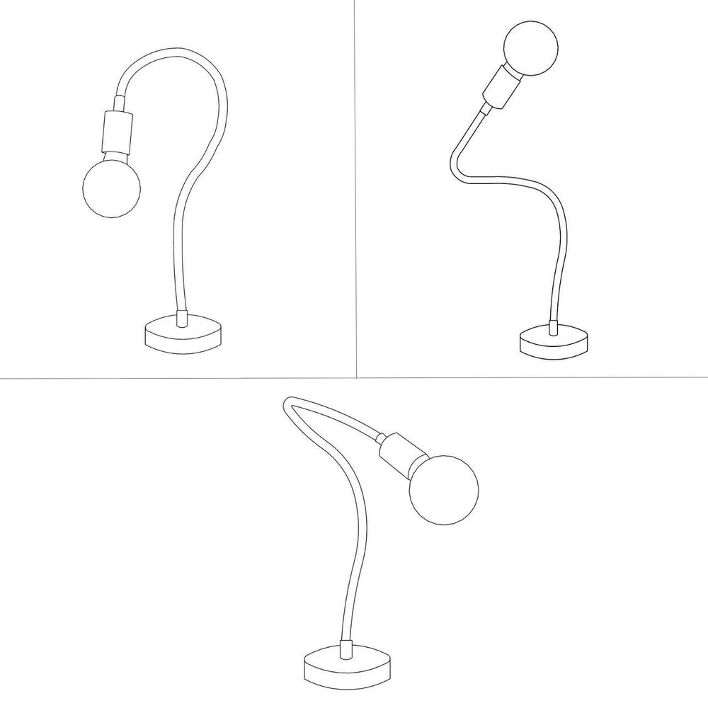 Lampes de table - Table Flex, lampe de table articulée à lumière diffuse - CREATIVE CABLES