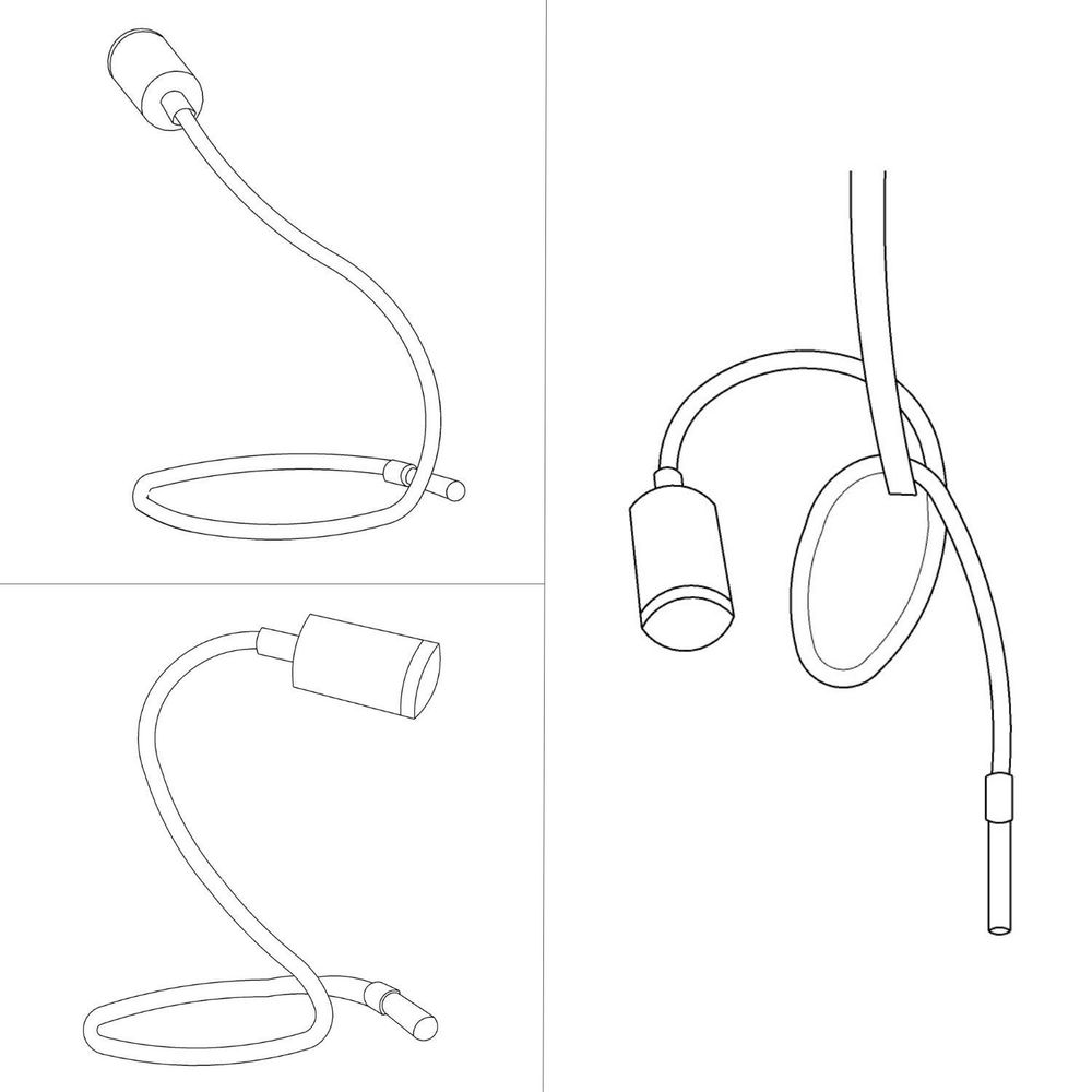 Lampes de table - Table Flex, lampe de table articulée à lumière diffuse - CREATIVE CABLES