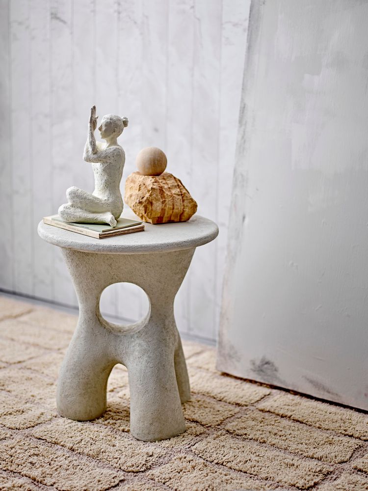 Other tables - Amiee Side Table, White, Polyresin - BLOOMINGVILLE MULTIBRAND HOUSE