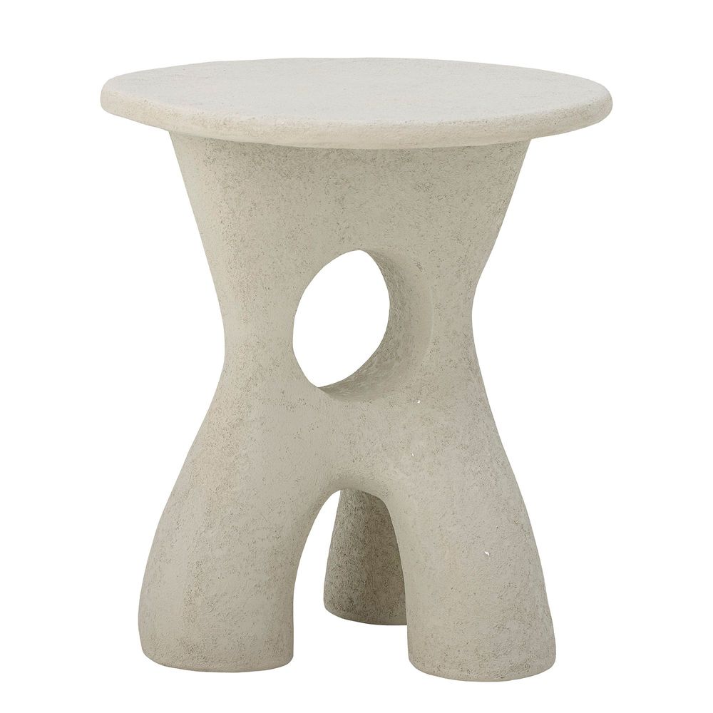 Other tables - Amiee Side Table, White, Polyresin - BLOOMINGVILLE MULTIBRAND HOUSE