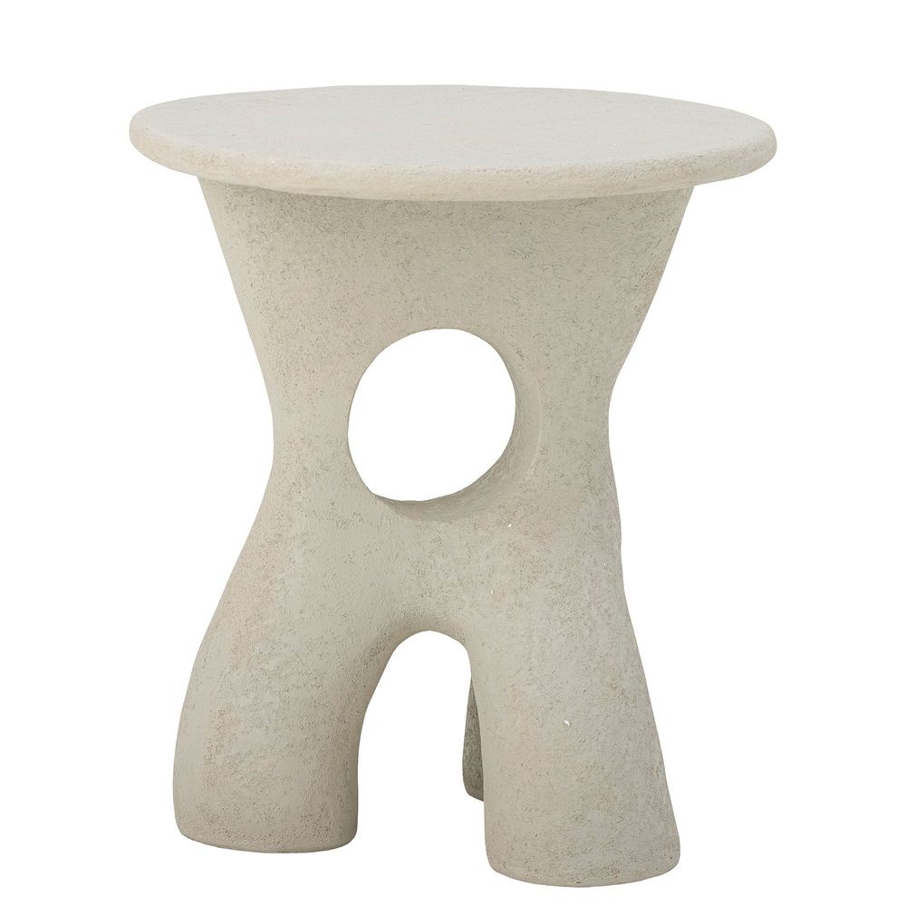 Other tables - Amiee Side Table, White, Polyresin - BLOOMINGVILLE MULTIBRAND HOUSE