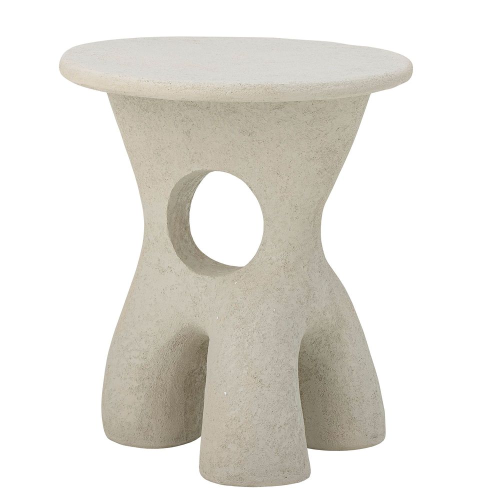 Other tables - Amiee Side Table, White, Polyresin - BLOOMINGVILLE MULTIBRAND HOUSE
